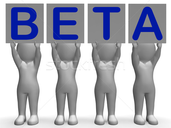 Beta Banners Means Software Testing And Development Stock photo © stuartmiles