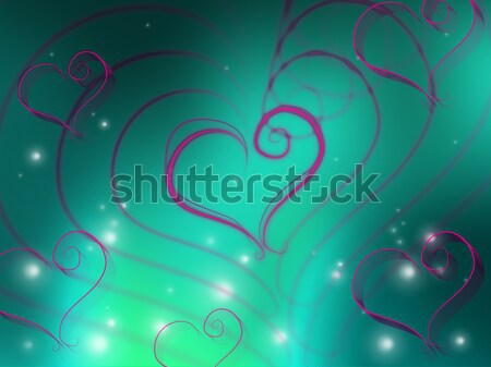 Heart On Background Means Creativity And Artistic Nature Stock photo © stuartmiles