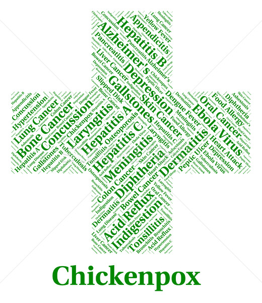 Stock photo: Chickenpox Illness Represents Poor Health And Affliction