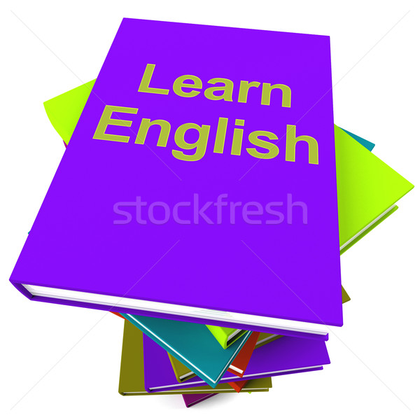 Learn English Book For Studying A Language Stock photo © stuartmiles