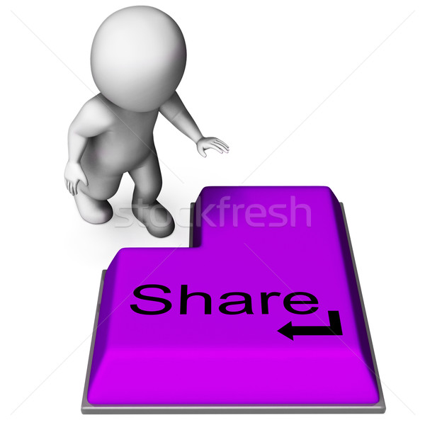 Share Key Means Posting Or Recommending On Web Stock photo © stuartmiles