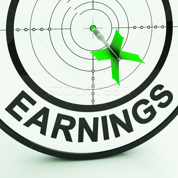 Earnings Shows Money From Employment Profit Income Stock photo © stuartmiles