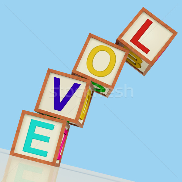Amour blocs montrent amitié Romance mariage [[stock_photo]] © stuartmiles