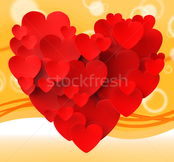Coração corações romance paixão amor significado Foto stock © stuartmiles
