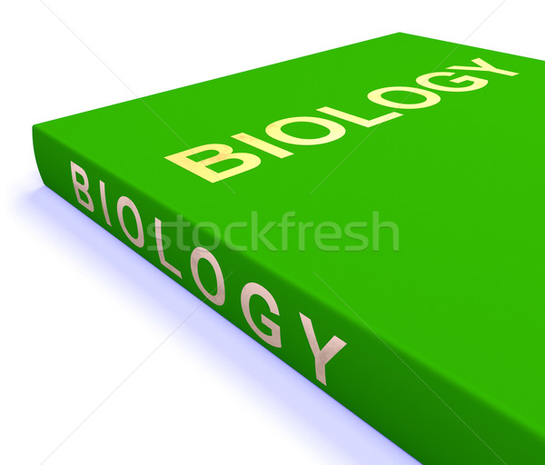 Biologie boek onderwijs leren tonen Stockfoto © stuartmiles
