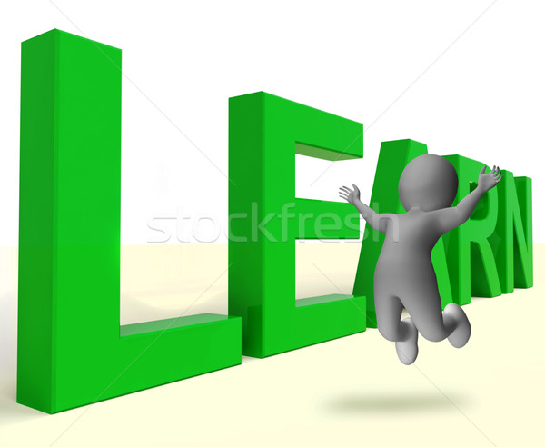 Learn Word Showing Education Training Or Learning Stock photo © stuartmiles