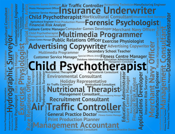 Child Psychotherapist Indicates Personality Disorder And Childs Stock photo © stuartmiles