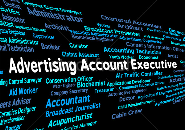 Publicidade conta executivo senior administrador ceo Foto stock © stuartmiles