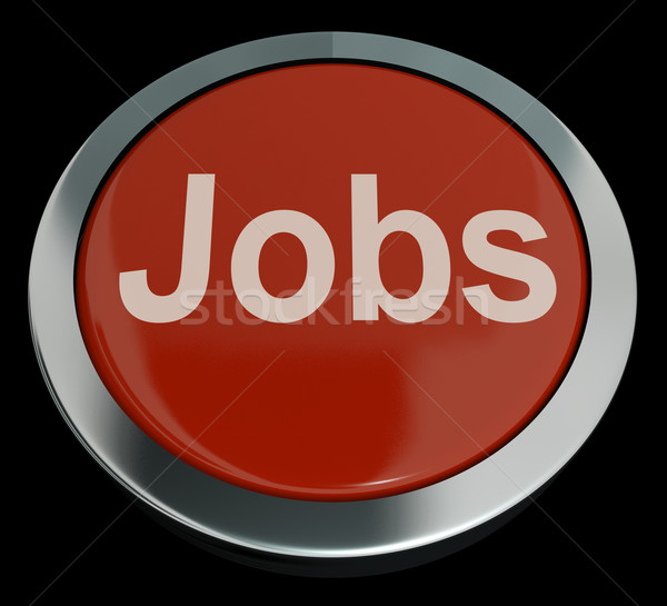 Offerte di lavoro computer pulsante rosso lavoro Foto d'archivio © stuartmiles