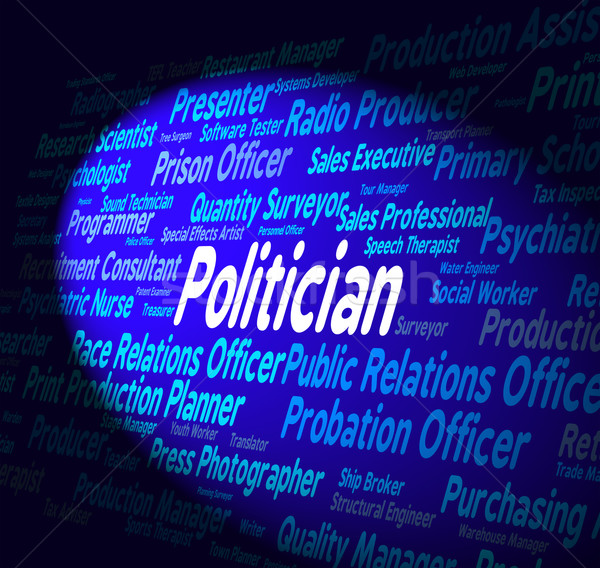 Politicus baan lid parlement werknemer werk Stockfoto © stuartmiles
