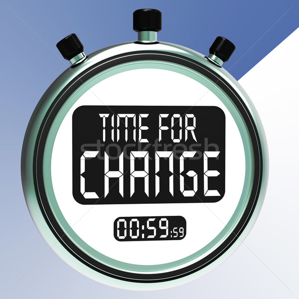 Time For Change Shows Different Strategy Or Vary Stock photo © stuartmiles