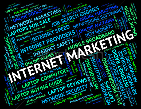 Internet marketing world wide web reclame web www netwerk Stockfoto © stuartmiles