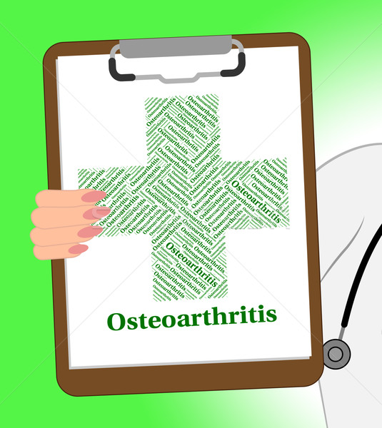 Stock photo: Osteoarthritis Illness Indicates Degenerative Joint Disease And