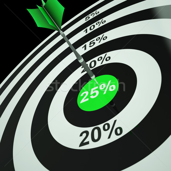 25 százalék darts tábla mutat el ár Stock fotó © stuartmiles