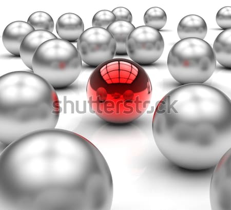 Leading Metallic Balls Shows Leadership Stock photo © stuartmiles