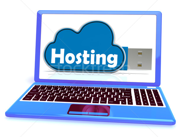 Hosting Memory Means Host Website And Hosted By Stock photo © stuartmiles