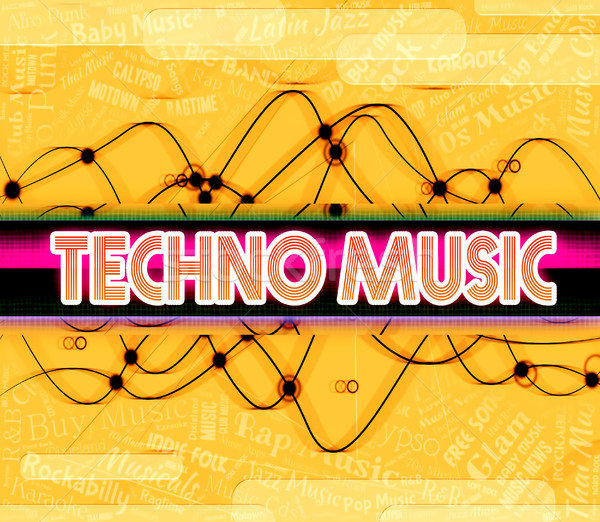 Techno muzică electric jazz audio cântat Imagine de stoc © stuartmiles
