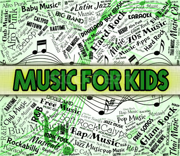 Muzyki dzieci dźwięku akustyczny utwór musical Zdjęcia stock © stuartmiles