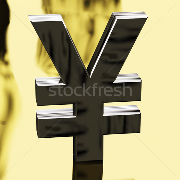 Yen Sign As Symbol For Japanese Money Or Wealth Stock photo © stuartmiles