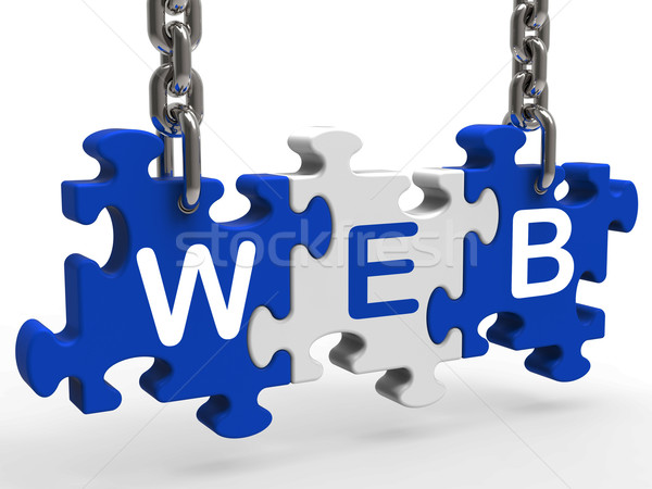 Stock photo: Web Shows Online Websites Or Internet