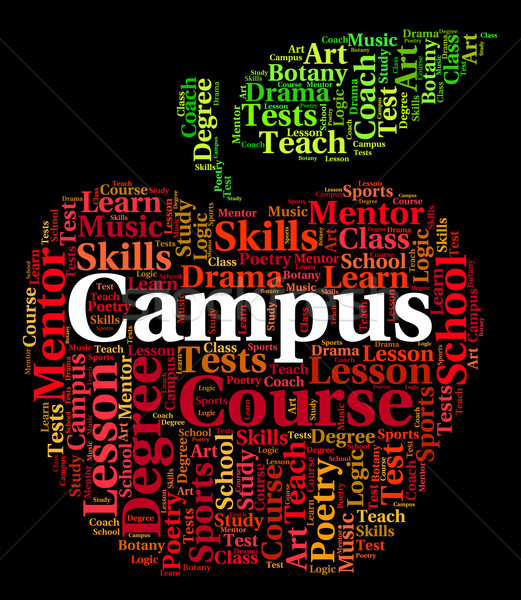 Campus Word Represents Academies Faculty And Institute Stock photo © stuartmiles