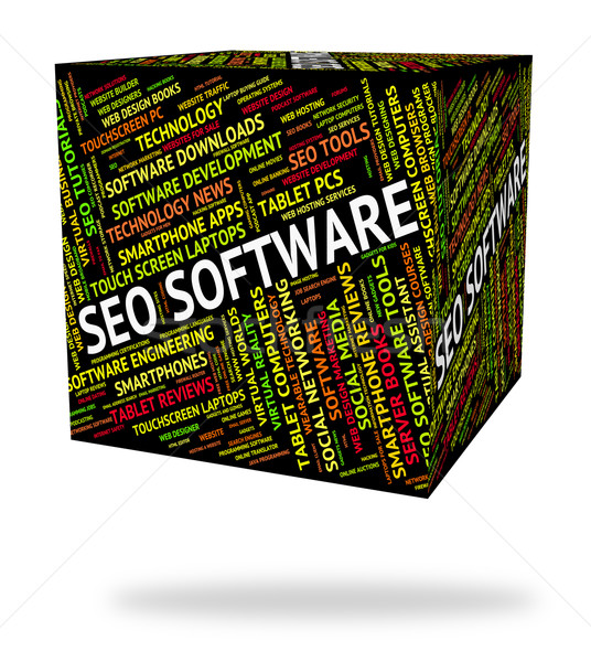 Seo Software optimiert Motor online Internet Stock foto © stuartmiles