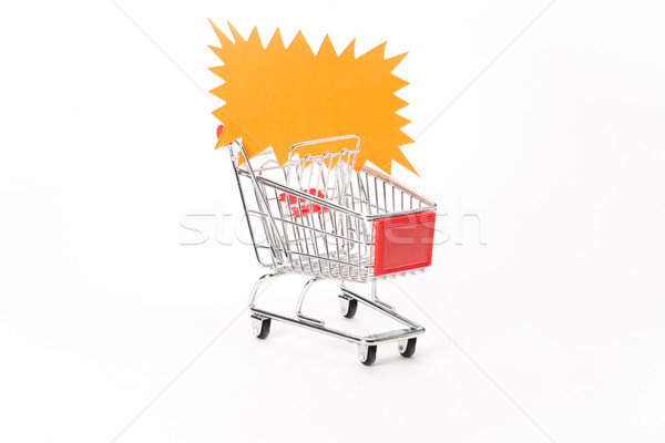 Caddy for shopping with discount coupon Stock photo © Studio_3321