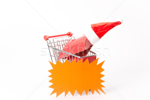 Caddy for shopping with gift Stock photo © Studio_3321