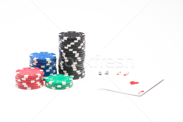 Poker chips with cards Stock photo © Studio_3321