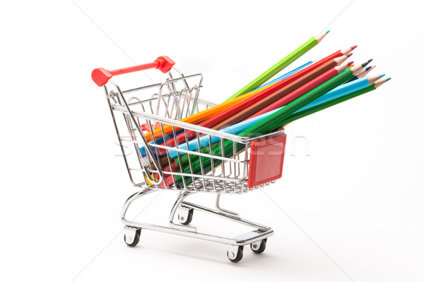 Caddy with school equipment Stock photo © Studio_3321