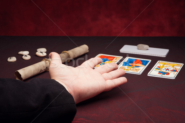 Clairvoyance equipment with palm Stock photo © Studio_3321