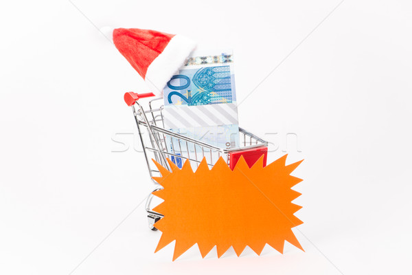 Caddy for shopping with money stack Stock photo © Studio_3321