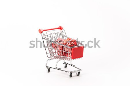 Caddy for shopping with gift Stock photo © Studio_3321