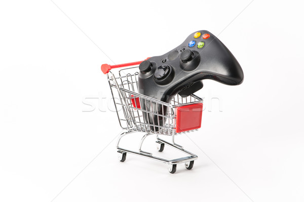 Caddy for shopping with game pad Stock photo © Studio_3321