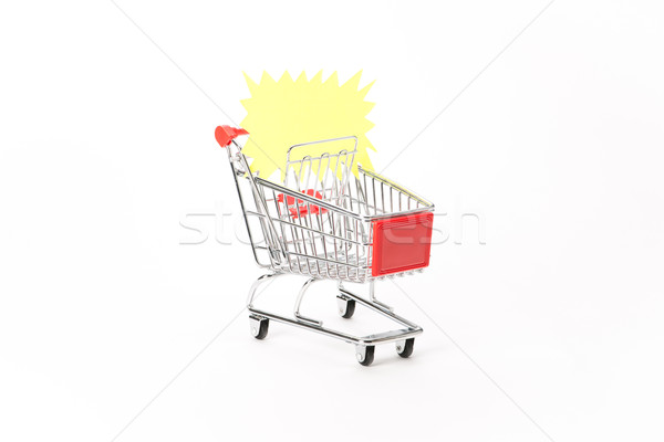 Caddy for shopping with discount coupon Stock photo © Studio_3321