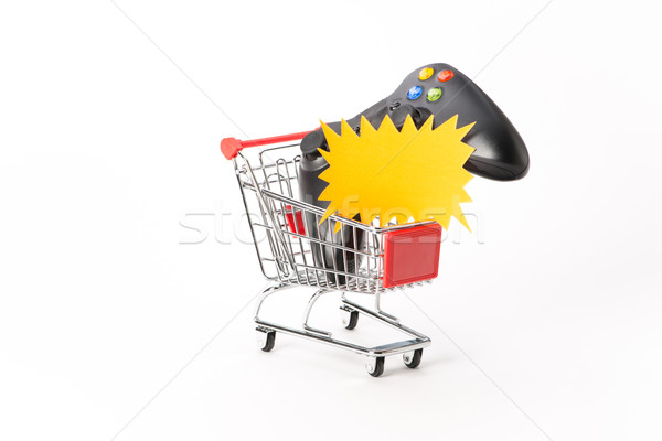 Caddy for shopping with game pad Stock photo © Studio_3321