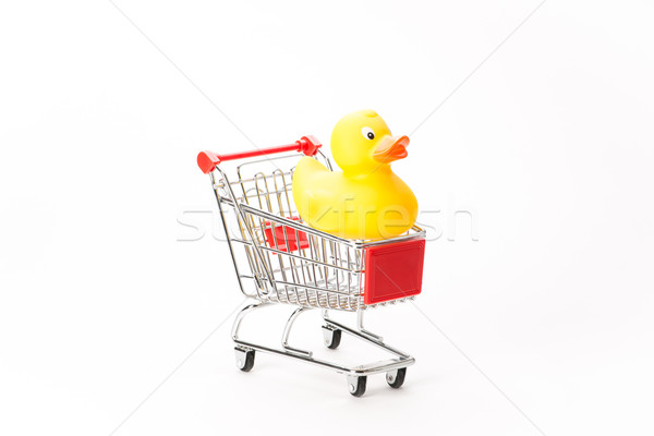 Caddy for shopping with duck Stock photo © Studio_3321