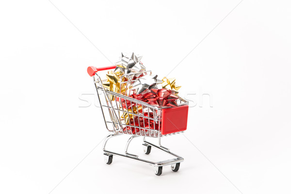 Caddy for shopping with gift Stock photo © Studio_3321