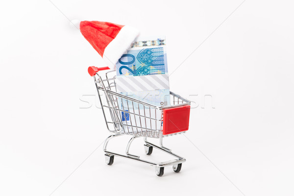 Caddy for shopping with money stack Stock photo © Studio_3321