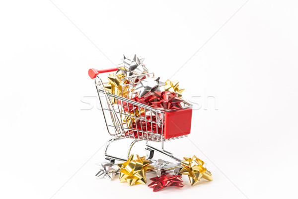 Caddy for shopping with gift Stock photo © Studio_3321