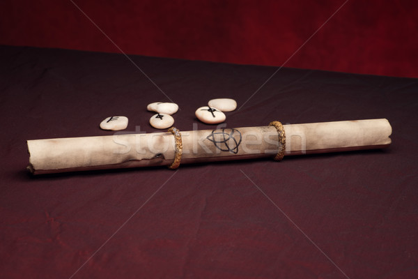 Clairvoyance equipment with parchment Stock photo © Studio_3321