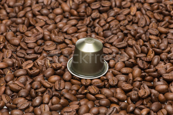 Zaad koffie capsule witte voedsel drinken Stockfoto © Studio_3321