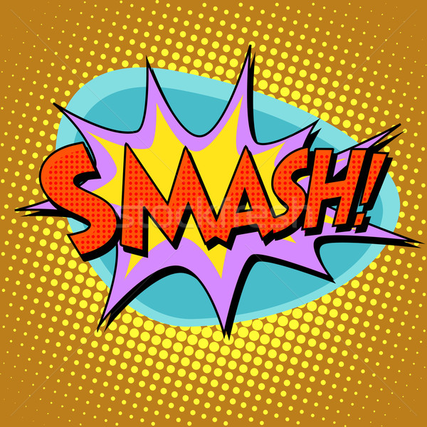 Comic Blase Retro Text Pop-Art Stil Stock foto © studiostoks
