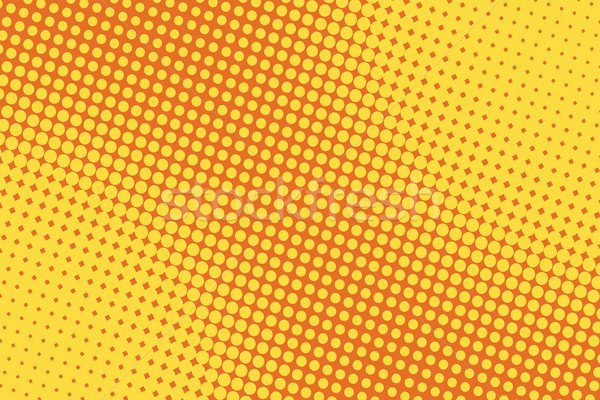 Retro képregény citromsárga gradiens halftone pop art Stock fotó © studiostoks