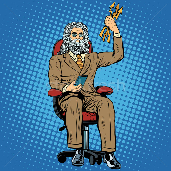 businessman Zeus the Thunderer Stock photo © studiostoks