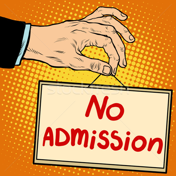 Hand sign no admission Stock photo © studiostoks