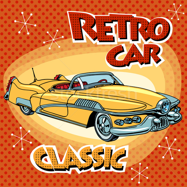 Retro car classic abstract model Stock photo © studiostoks