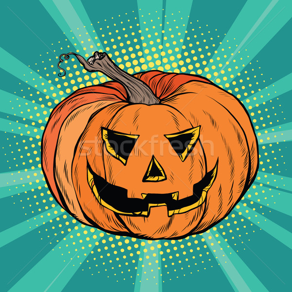 Evil pumpkin character Halloween Stock photo © studiostoks