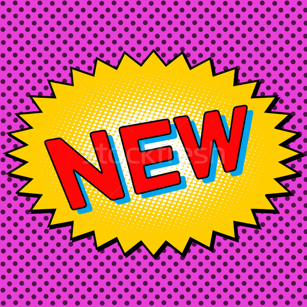 New word comic book element Stock photo © studiostoks