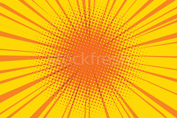 The sun comic book retro pop art background Stock photo © studiostoks